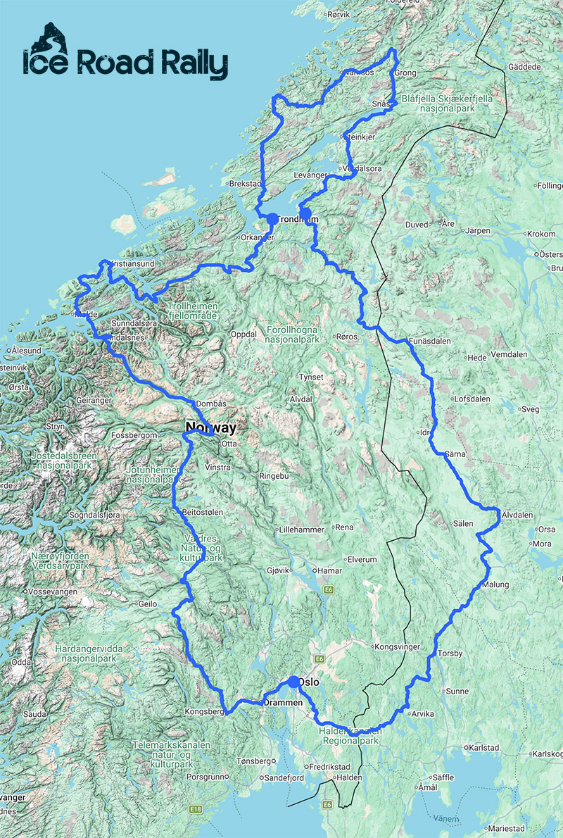 Ice Road Rally route 2027